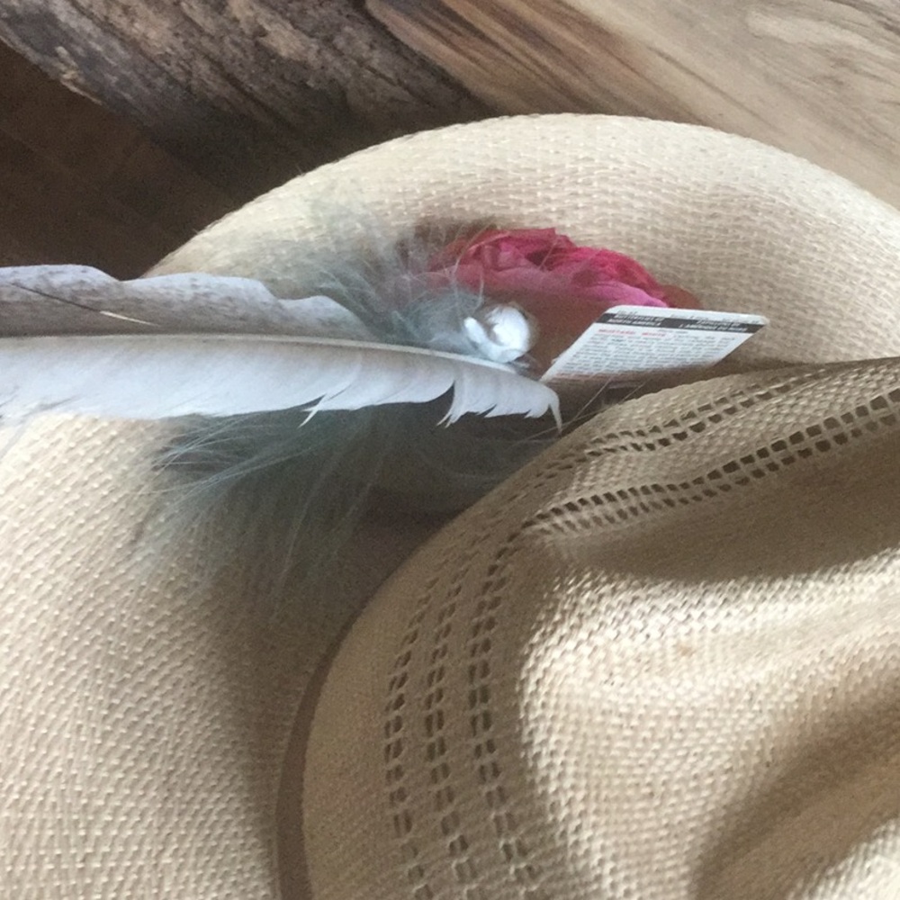 Custom OOAK hat clip feather rodeo cowgirl Coachella festival wanderlust Easter - Picture 5 of 7